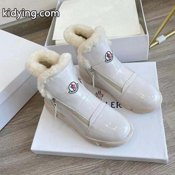 防污 防水 ホワイトと、ブラックの２色展開  ブーツ コピー MONCLER モンクレール-0