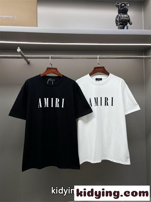 ビッグロゴ プリントTシャツ アミリ コピー ブラック AMIRI 半袖 オーバーサイズ 着回し万能-8