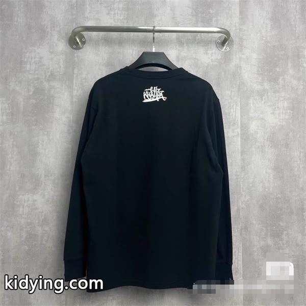 BAPE スーパーコピー 秋冬ストリートクール 定番 ホワイト メガネ猿人 ロゴ 長袖 T シャツ ベイプ-4
