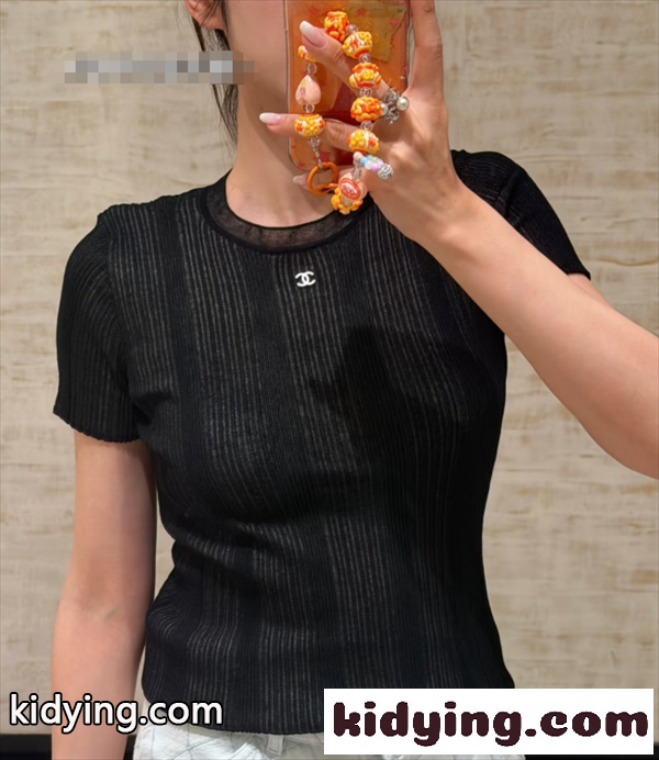 Chanel シャネルtシャツコピー26SSトレンド新作☆ニットウェア半袖エレガントスタイル４色-0
