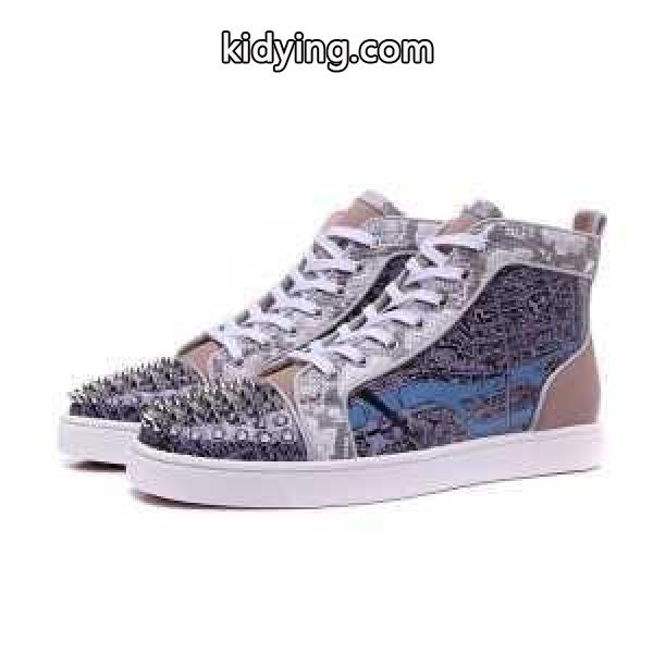 キレイクリスチャンルブタンルイスフラットハイカットスニーカー LOUBOUTIN LOUIS_クリスチャンルブタン CHRISTIAN LOUBOUTIN_ブランド コピー 激安(日本最大級)-0