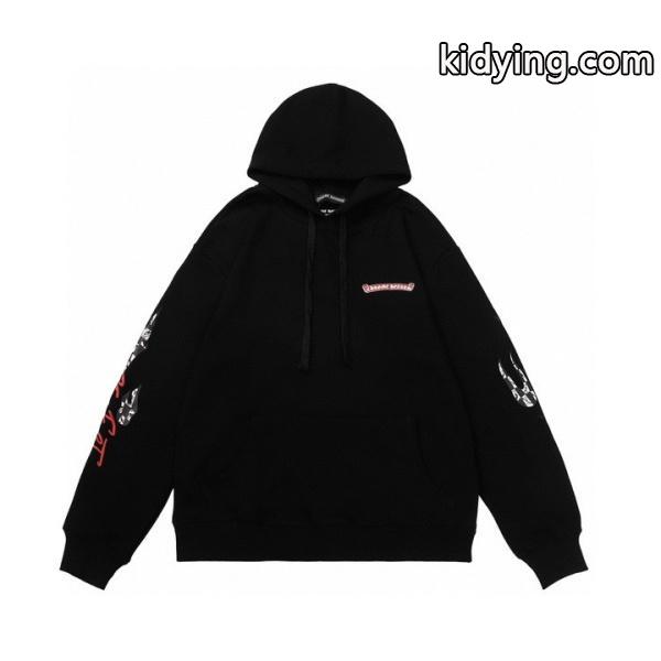 クロムハーツ スーパーコピー 炎袖 スタイリッシュ 高品質 精巧 パーカー CHROME HEARTS-1
