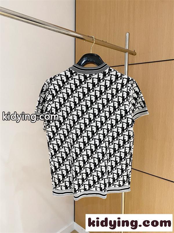DIOR ディオール コピー 人気集中 ホワイト ブラック トレンドスタイル 半袖Tシャツ-8