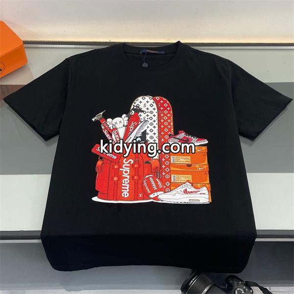 上品な輝きを放つ形 シュプリーム supreme LV男女兼用 半袖Tシャツ _ブランド コピー 激安(日本最大級)-0