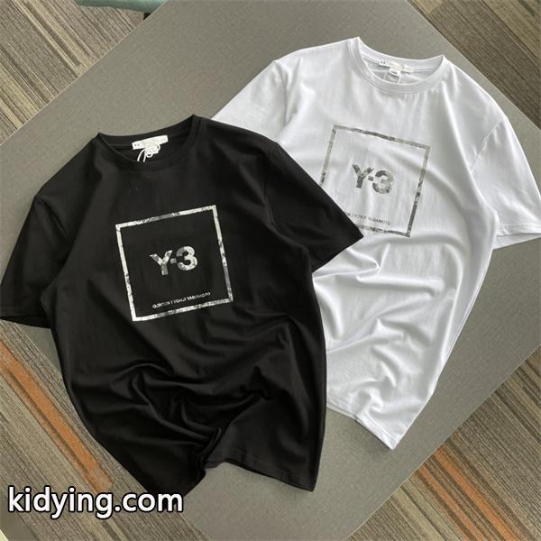抜群の着心地と安定感のある生地感 ワイ・スリー Y-3 ロゴ コピー 丸首 山本耀司 半袖tシャツ-0