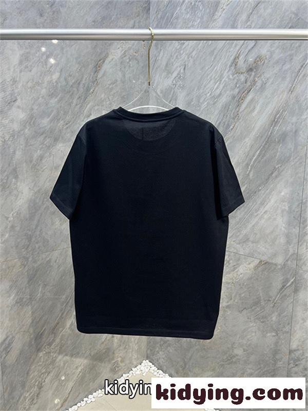 半袖Tシャツ MONCLER モンクレール コピー ネックロゴプリント クルーネック 袖ワッペン 無地調 カジュアルトップス-2