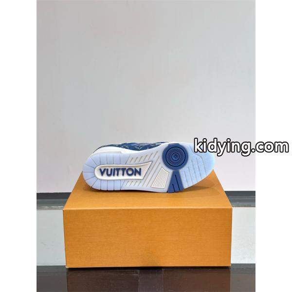 Lv Trainer❤2026トレンドルイヴィトンスニーカーコピー人気ランキングブルー色カジュアルシューズ-8