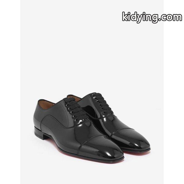 クリスチャン ルブタン Christian Louboutin メンズ 革靴・ビジネスシューズ シューズ・靴 Greggo Flat Patent Leather Oxford Shoes Black :cb2-ff0bc145b1:フェルマート fermart シューズ - 通販ショッピング-0
