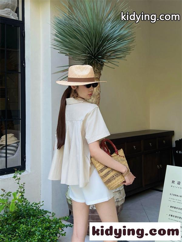 人気上昇 コットンシャツ ゆったりシルエット LOEWE ロエベ コピー シャツ きれいめナチュラル 大人スタイル-6