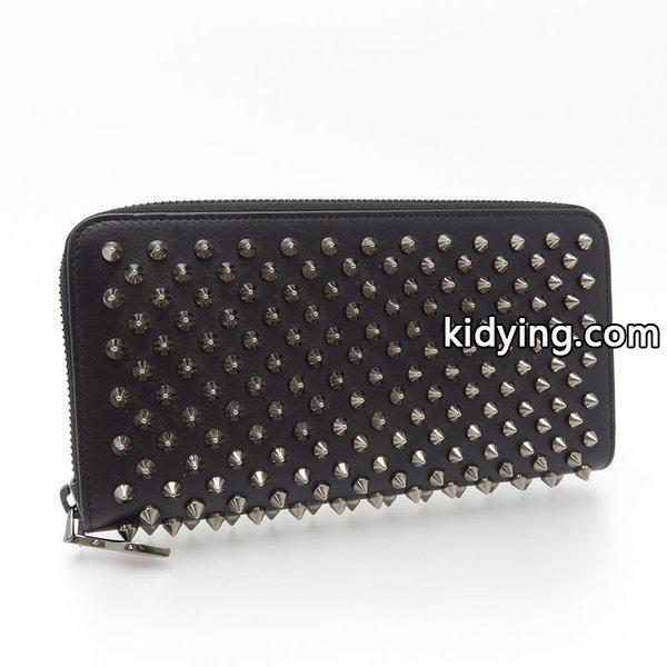 Christian Louboutin クリスチャンルブタン ラウンドファスナー長財布 パネトーネ 長財布 スタッズ Panettone Zipped Continental Wallet 通販-0