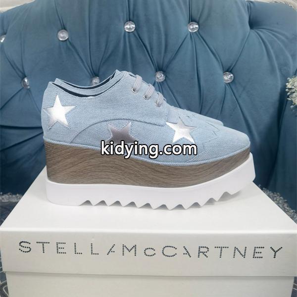 STELLA McCARTNEY ステラマッカートニー コピースター装飾 厚底シューズ ブルー クール モダン-7