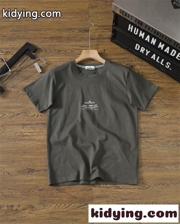 STONE ISLAND ストーンアイランド コピー 話題独走 ブラック ベーシックカラー 軽量コットン 快適 Tシャツ-3