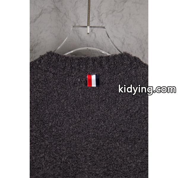 Thom Browne コピー 秋冬温かみのある 希少 ダークグレー V 领 カーディガン トムブラウン-8