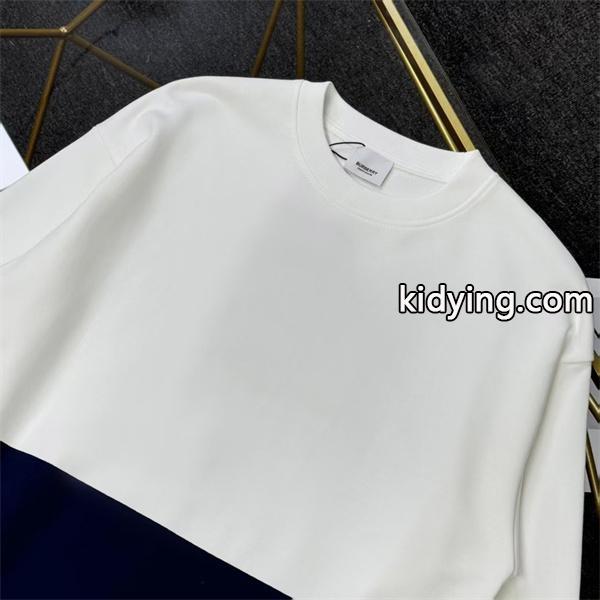 モード系注目！2025秋冬対応 ブラック×ホワイト バイカラー パーカー バーバリー コピー BURBERRY-3