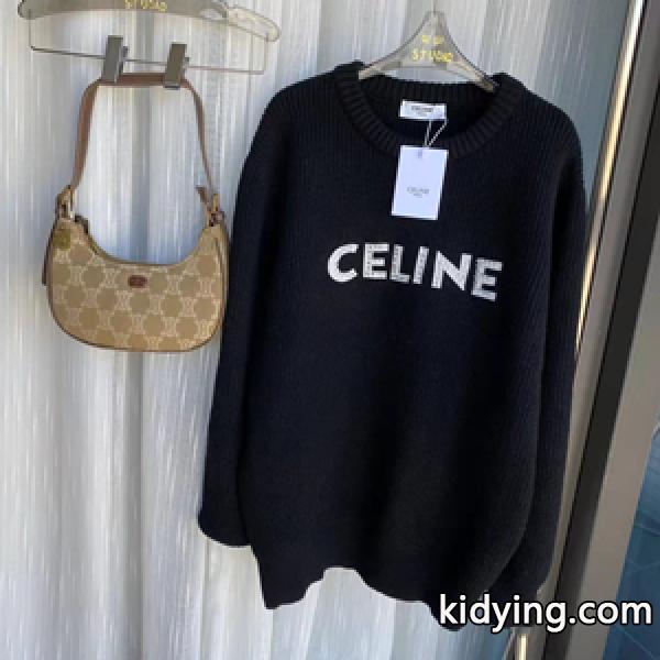 2022急激な注目度を高める CELINE セリーヌ セーター通販 2色展開 絶対的におしゃれ着こなし 高級感漂う-0