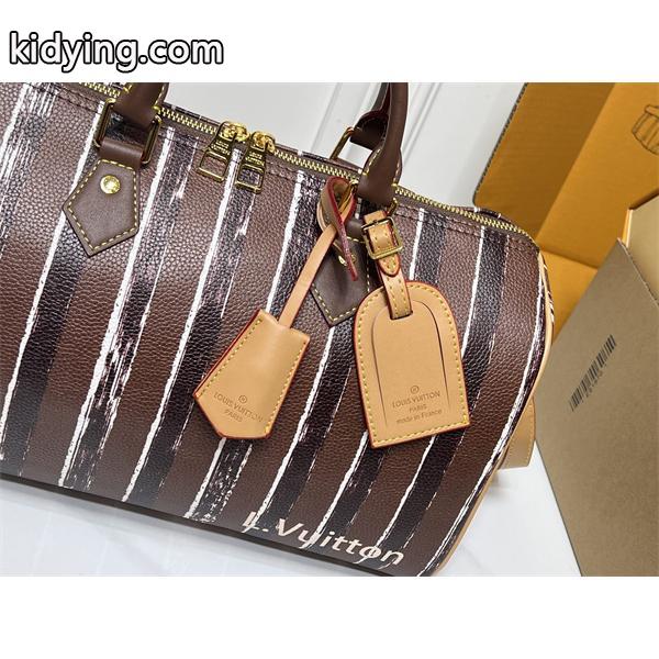 注目 高級仕立て ストライプ 大容量 LOUIS VUITTON ルイヴィトン コピー ボストンバッグ-3