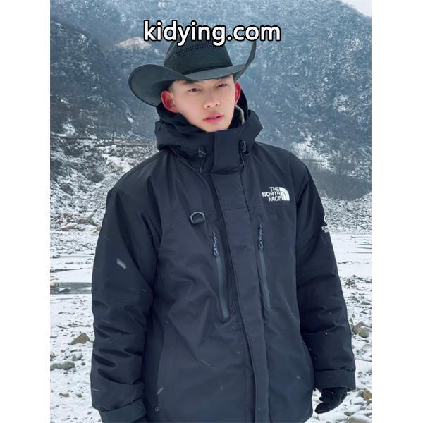 ライトグレー機能風ジャケット 多 zipper アウトドア系 2025秋冬万能 ザノースフェイス The North Face 偽物-5