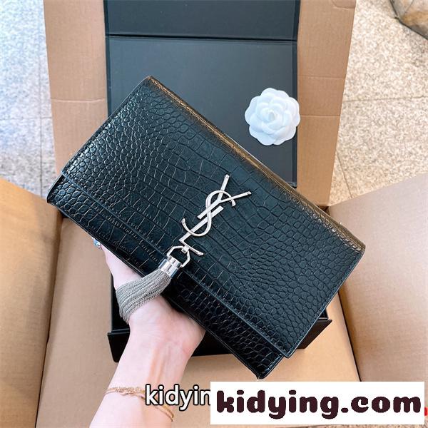 YSLサンローラン 財布 ショルダーバッグ ハンドバッグ 高品質の金具を採用し上品な印象に-0