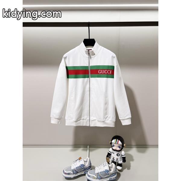 グッチ コピー 2025秋冬 大人モード ブラック GUCCI ロゴライン ジップアップジャケット-1