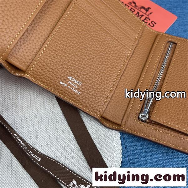 レディース HERMES エルメス コピー 二つ折り財布 コンパクト 本革風 収納力抜群 上品-4