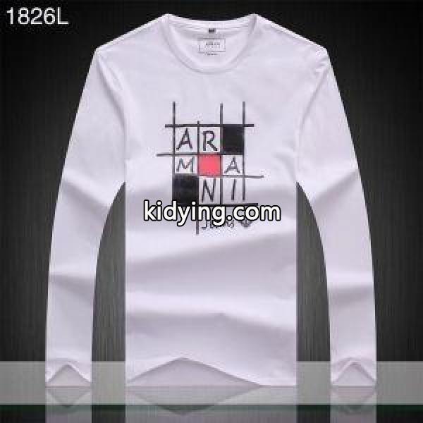 新作入荷セール大活躍男性長袖tシャツフィット機能性アルマーニ tシャツ コピー使いやすい定番ロングtシャツ秋物冬物-0