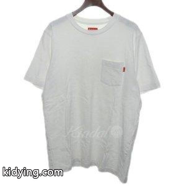 SUPREME 「Pocket Tee」胸ポケットTシャツ ホワイト サイズ:M (渋谷店) 180829 :8001000116625:カインドオル - 通販ショッピング-0