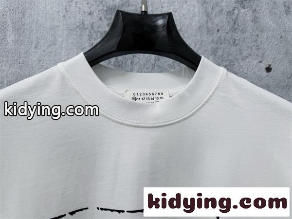 フロントアート クルーネック シックスタイル MAISON MARGIELA メゾンマルジェラ コピー ロゴTシャツ 洗練ムード-3