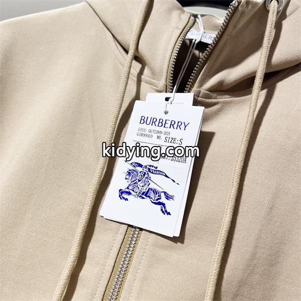 BURBERRY バーバリー コピー 新定番 秋冬リラックス ベージュ ジップアップ パーカー-4