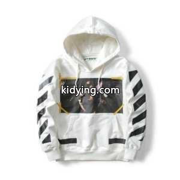 プリントパーカ 2色可選 男女兼用 存在感◎ 2017春夏 オフホワイト OFF-WHITE_Off-White オフホワイト_ブランド コピー 激安(日本最大級)-1