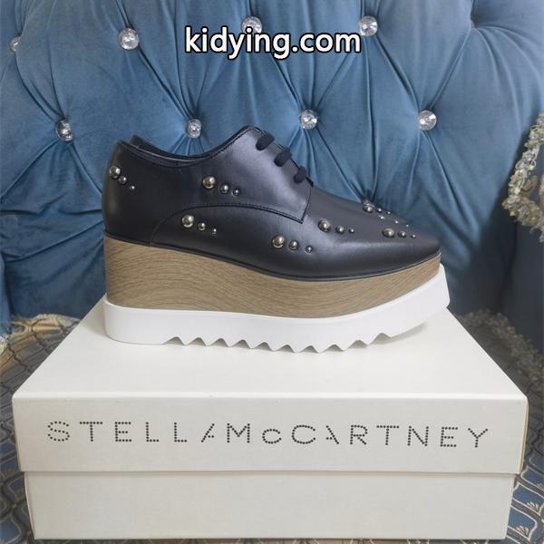 STELLA McCARTNEY ステラマッカートニー コピー 2026新作 厚底レースアップ ブラック モダン クール-8
