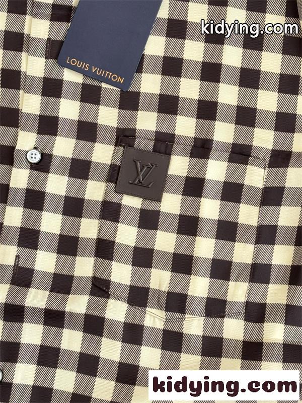 ルイ ヴィトン半袖シャツスーパーコピーLouis Vuitton 26SS Damierカジュアルスタイル上品-4