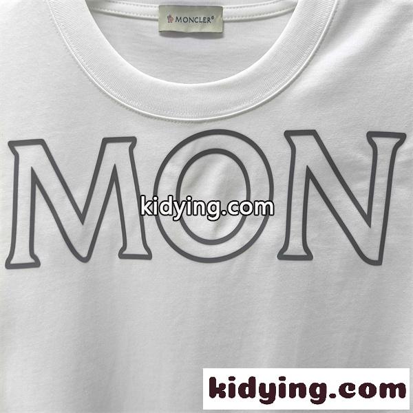 フロントレタリング ワンポイントパッチ スタイリッシュ MONCLER モンクレール コピー 半袖Tシャツ 注目作-5