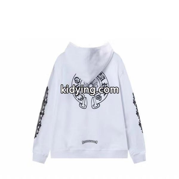 CHROME HEARTS コピー ジップパーカー モード 清潔感 ホースシュー ホワイト クロムハーツ-0