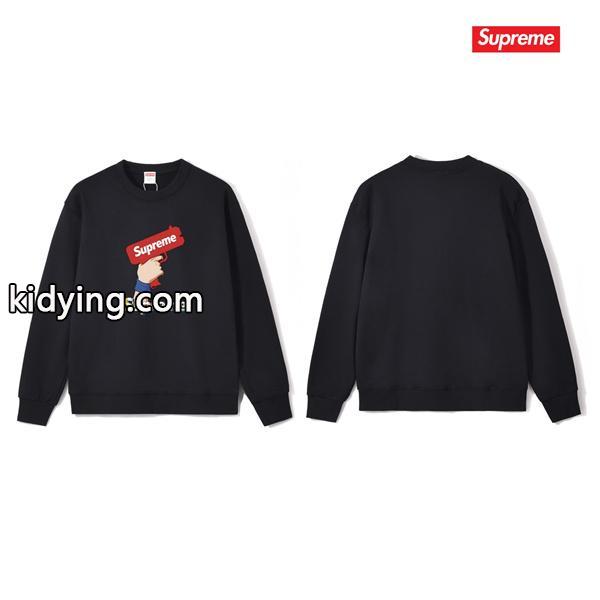 SUPREME シュプリーム コピー 秋冬必須 防冷 ブラック 注目作 グラフィック スウェット-1