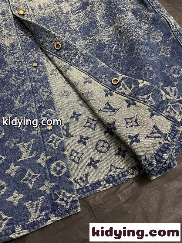2026大人気ルイビトンコピーLOUIS VUITTON☆☆1AJC88デニム ショートスリーブシャツ-6