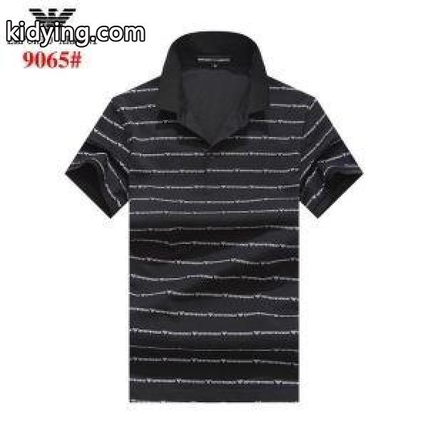 超激得100%新品アメカジメンズ黒白ベイビーグレーARMANIアルマーニ t シャツ 激安ファッション半袖Tシャツ-0