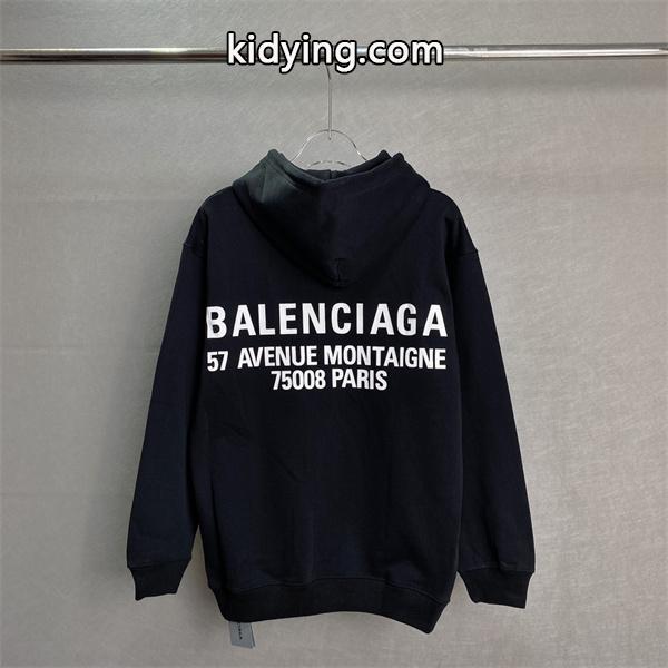 Balenciagaパリ2021FW秋冬新作 英字刺繍ロゴ 激安パーカー 男女共に着用が可能-0