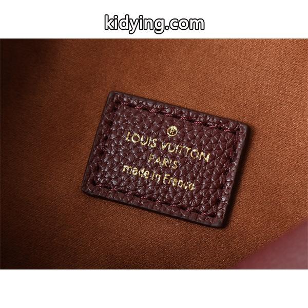 ワインレッド 2 ウェイ仕様 ハンドル付き ルイヴィトン コピー バケットバッグ Louis Vuitton 冬の華やぎ-3