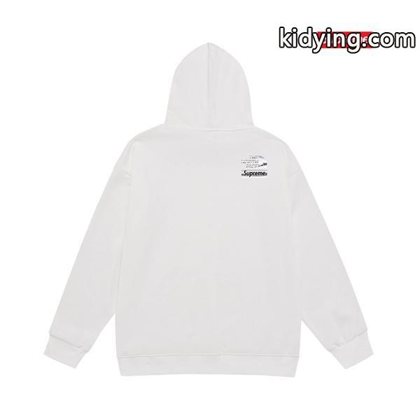 秋冬 裏起毛 ブラック コラボ注目 パーカー SUPREME シュプリーム スーパーコピー-3