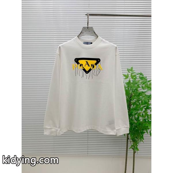 2025春夏 PRADA 綺麗に決まるフォルム! メンズファッションプラダ長袖Tシャツ__スーパーコピーブランド激安通販 専門店-2