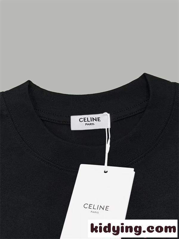 人気新作 ロゴTシャツ メンズ CELINE セリーヌ コピー 高級感 シンプル お洒落 トレンド-5