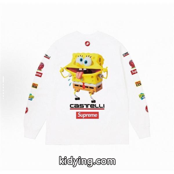 シュプリーム SUPREME Tシャツ ロンT 長袖  Supreme x SPONGEBOB SQUAREPANTS CASTELLI   WEEK11 Racing L/S Tee 通販ショッピング-3