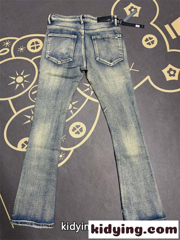 アートダメージ ヴィンテージウォッシュ AMIRI アミリ コピー デニム 2026人気 立体 シャープシルエット ハイセンス-1
