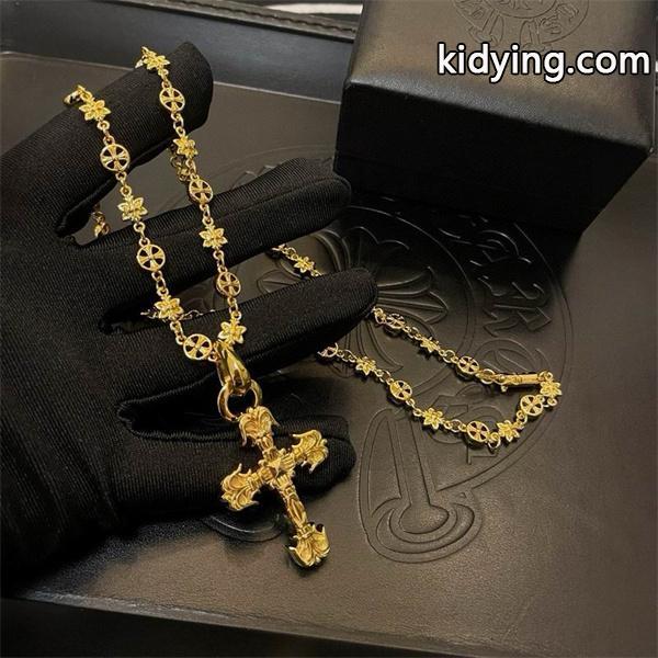 新作限定 ゴールド CHROME HEARTS クロムハーツ コピー ネックレス 人気集中 ストリート-2