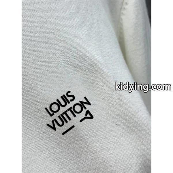 2025秋冬注目 モードスタイル 刺繍ロゴデザイン Louis Vuitton ルイヴィトン コピー ニット ブラック＆ホワイト-1