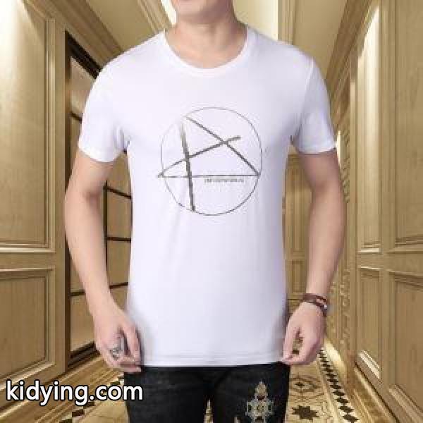 毎日のおでかけが楽しむ 多色可選 半袖Tシャツ 美シルエットを賢く叶える アルマーニ ARMANI_アルマーニ ARMANI_ブランド コピー 激安(日本最大級)-2
