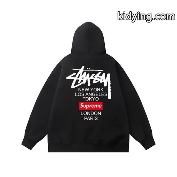 Stussy x Supremeコラボ新作 ステューシーパーカーコピー激安2025秋冬トレンド通販ショッピング-0