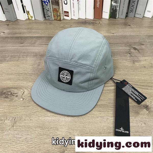 大人気 ナイロン STONE ISLAND コピー ストーンアイランド キャップ オレンジ ロゴパッチ 軽やかスタイル-4