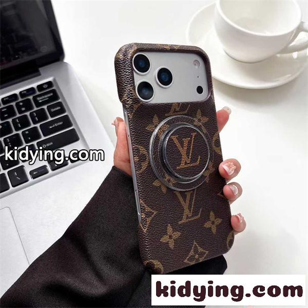 ルイヴィトン コピー スマホカバー レザー調 LOUIS VUITTON バックリング付き シンプル高見え 日常使い iphone17-3