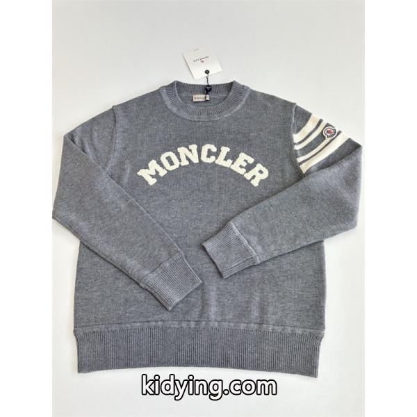 ロゴレタリング ネイビー / グレー モンクレール 2025秋冬 MONCLER コピーセーター ユニセックス クラシック-3